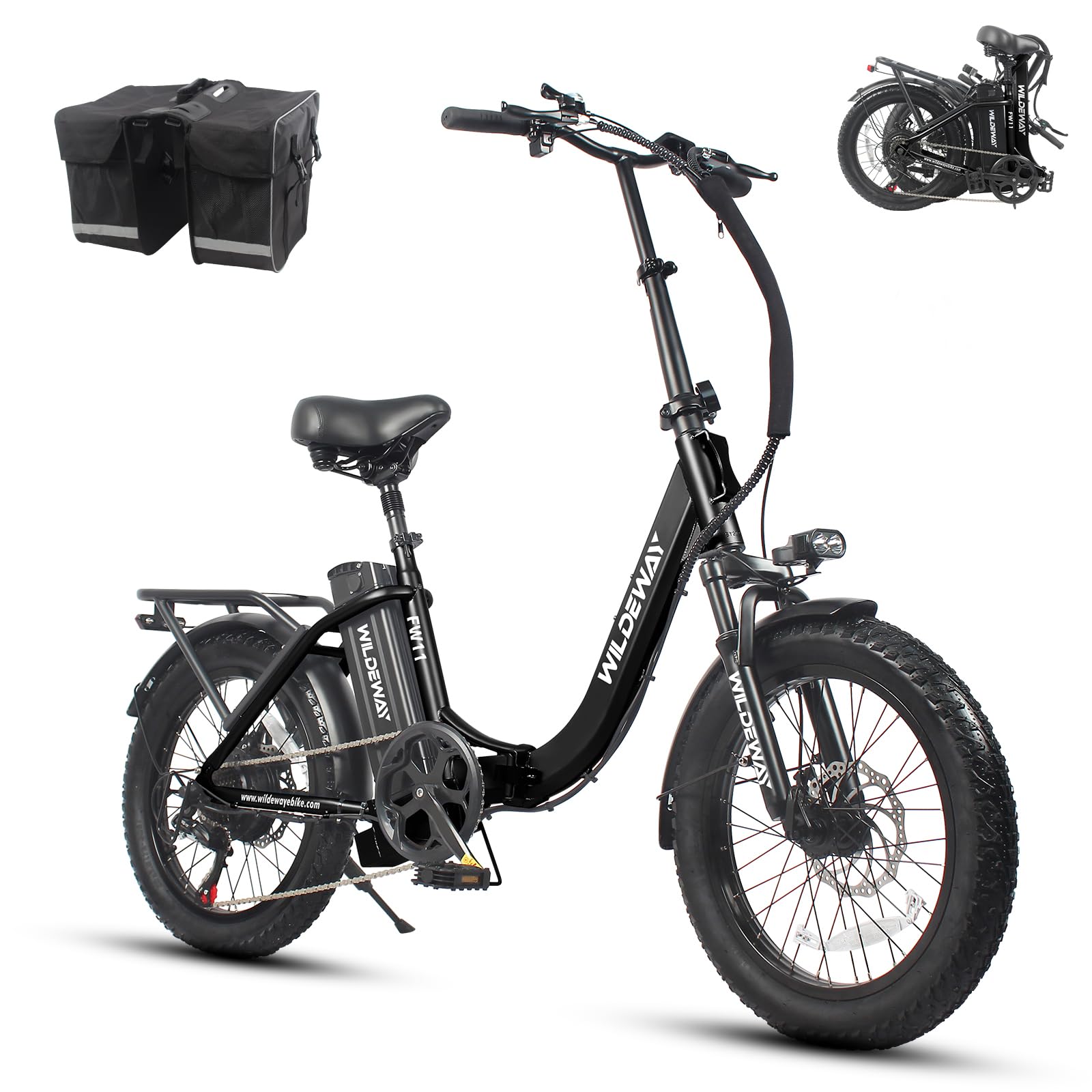 Amazon.com : Wildeway Folding Electric Bike FW11-Lite, 750W Motor